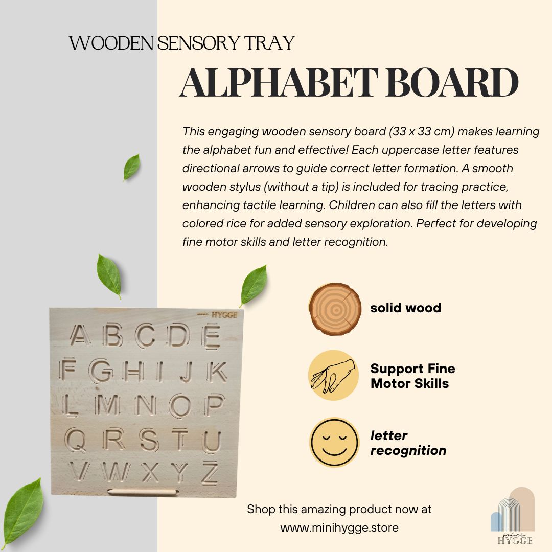 Houten Alfabet Sensorisch Bord