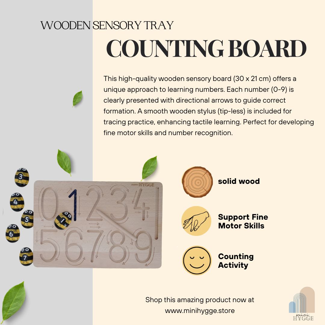 Houten Cijferbord – Sensorisch Spel en Leren