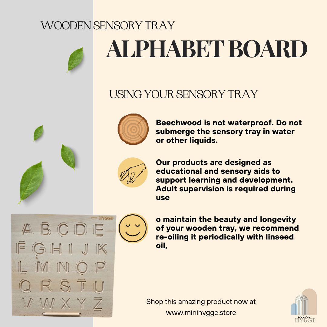 Houten Alfabet Sensorisch Bord