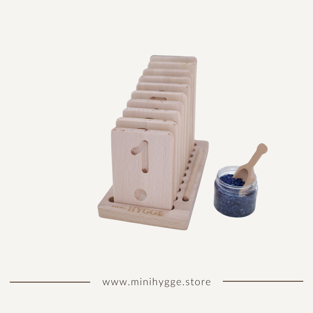 Wooden 1-10 Math Number Boards