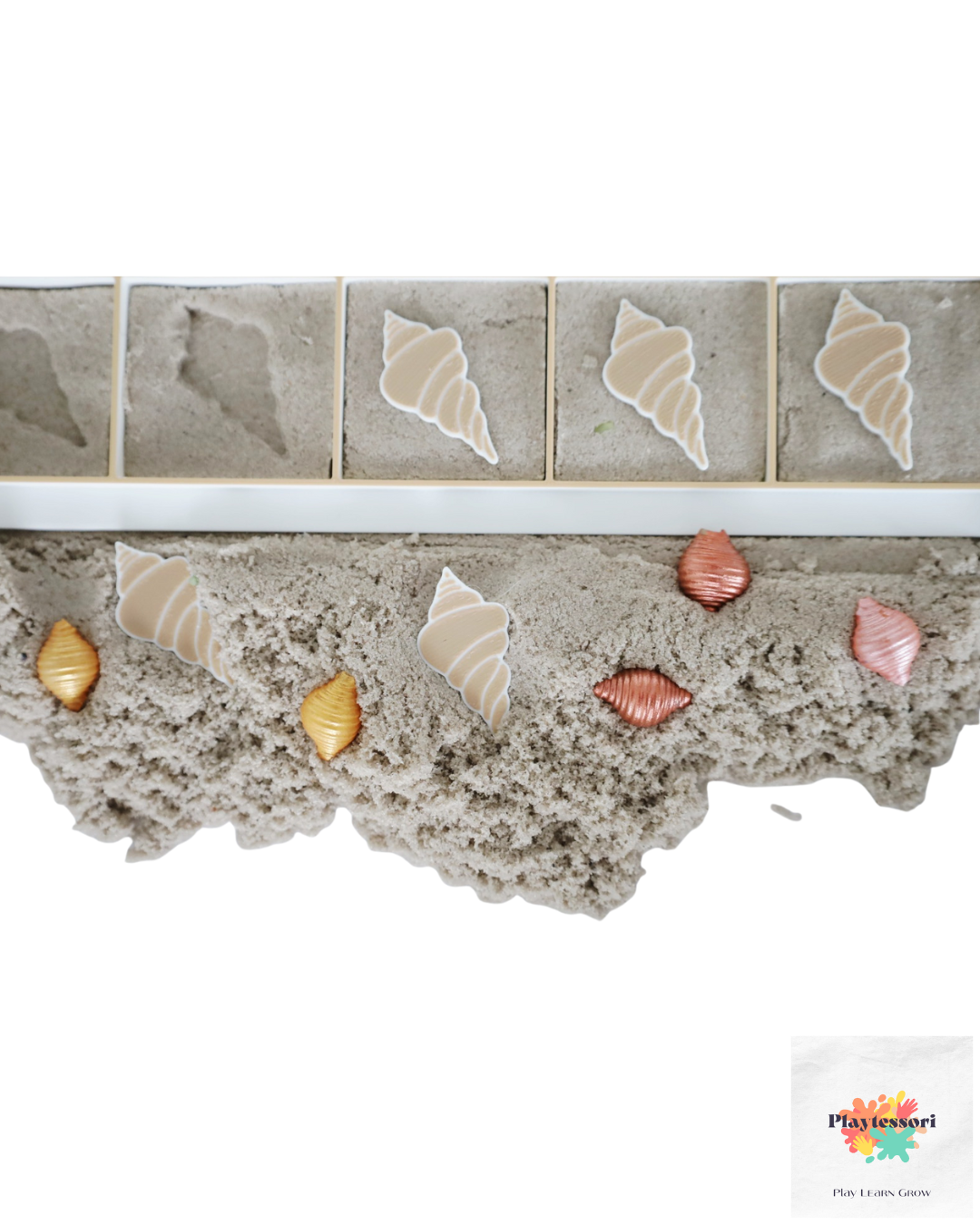 Sensorische Montessori 10 Frame – Schelp & Zee Set