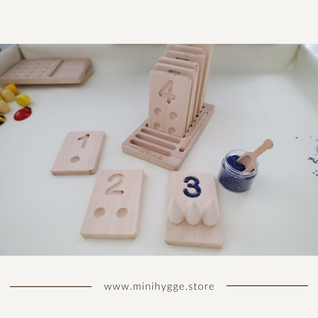 Wooden 1-10 Math Number Boards