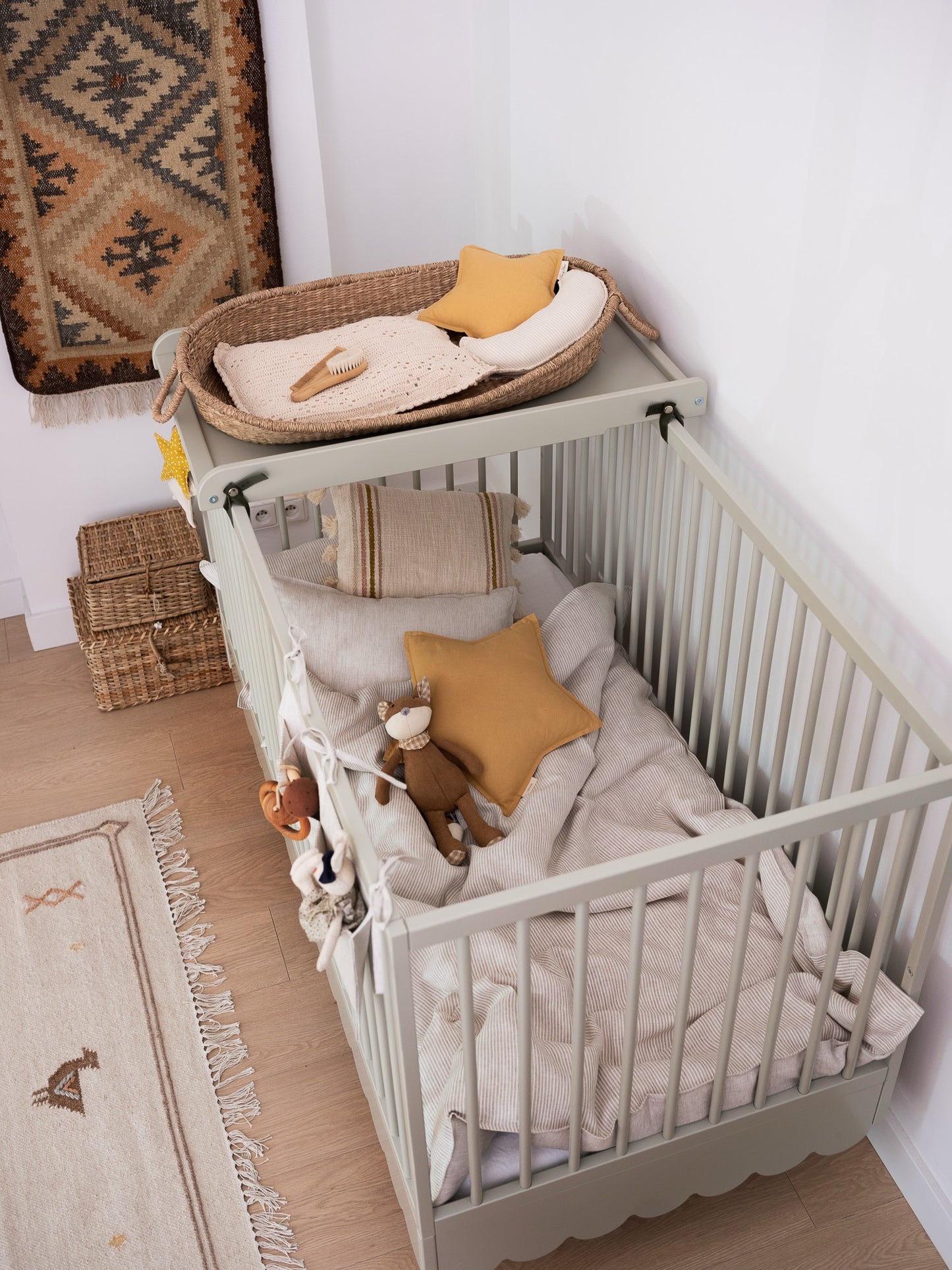 Babybed Babushka-70x140 - Olive