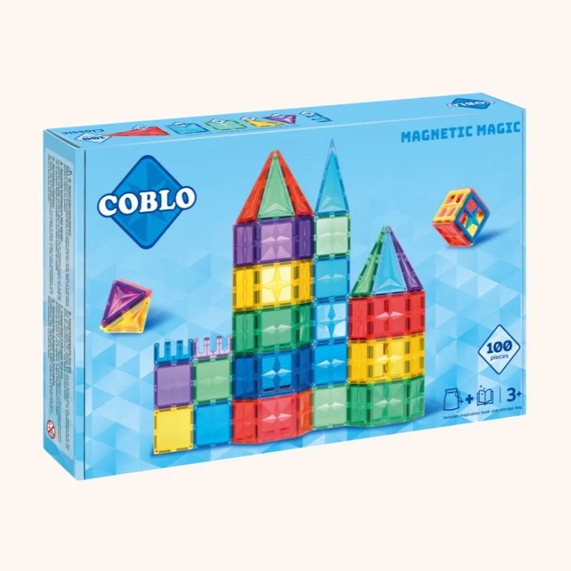 Coblo | 100-Piece Magnetic Tile Set