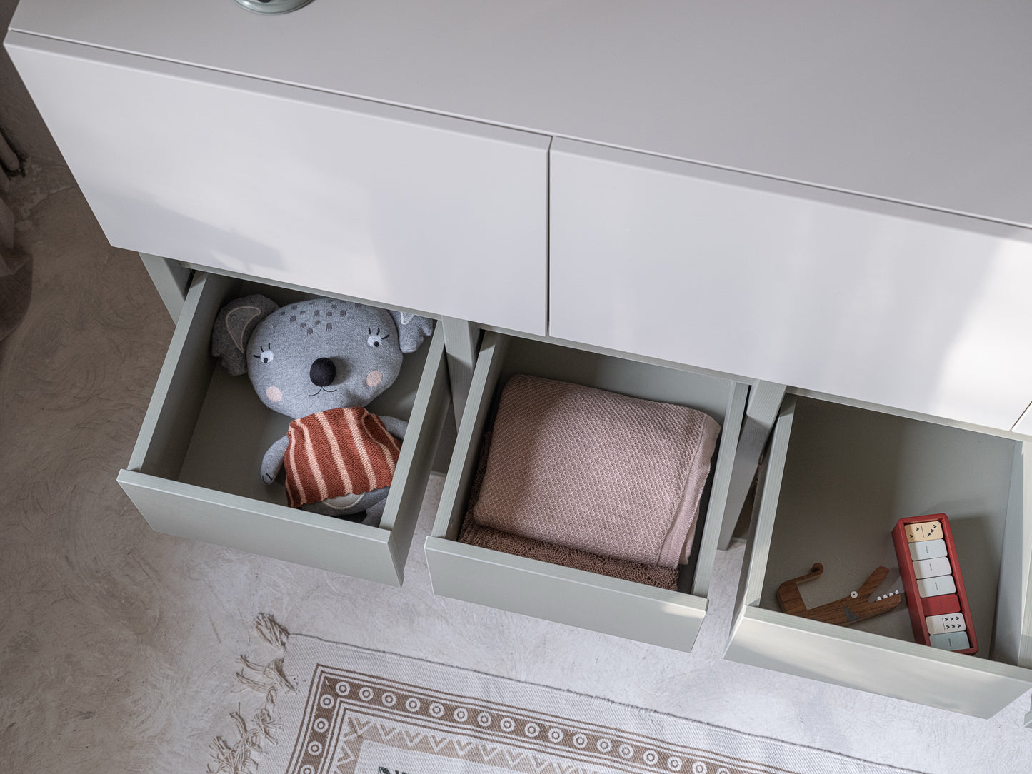 Commode Tweens in Gedempt Eucalyptus