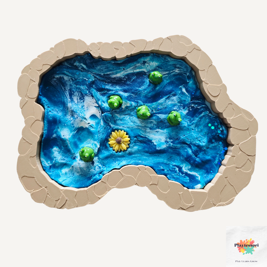 Bio Sensory Tray – Vijvervorm | Water- en sensorisch spel