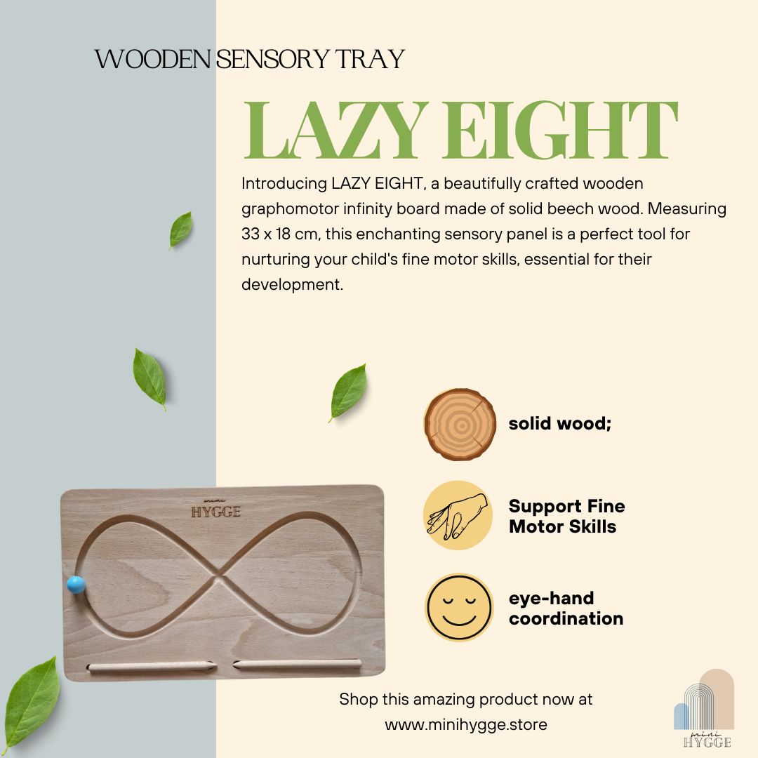 WOODEN TRAY "LAZY EIGHT"