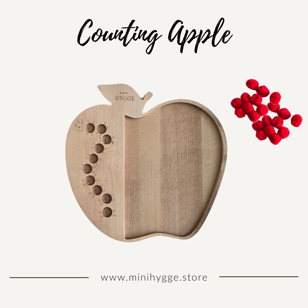 Apple Counting Sensory Tray