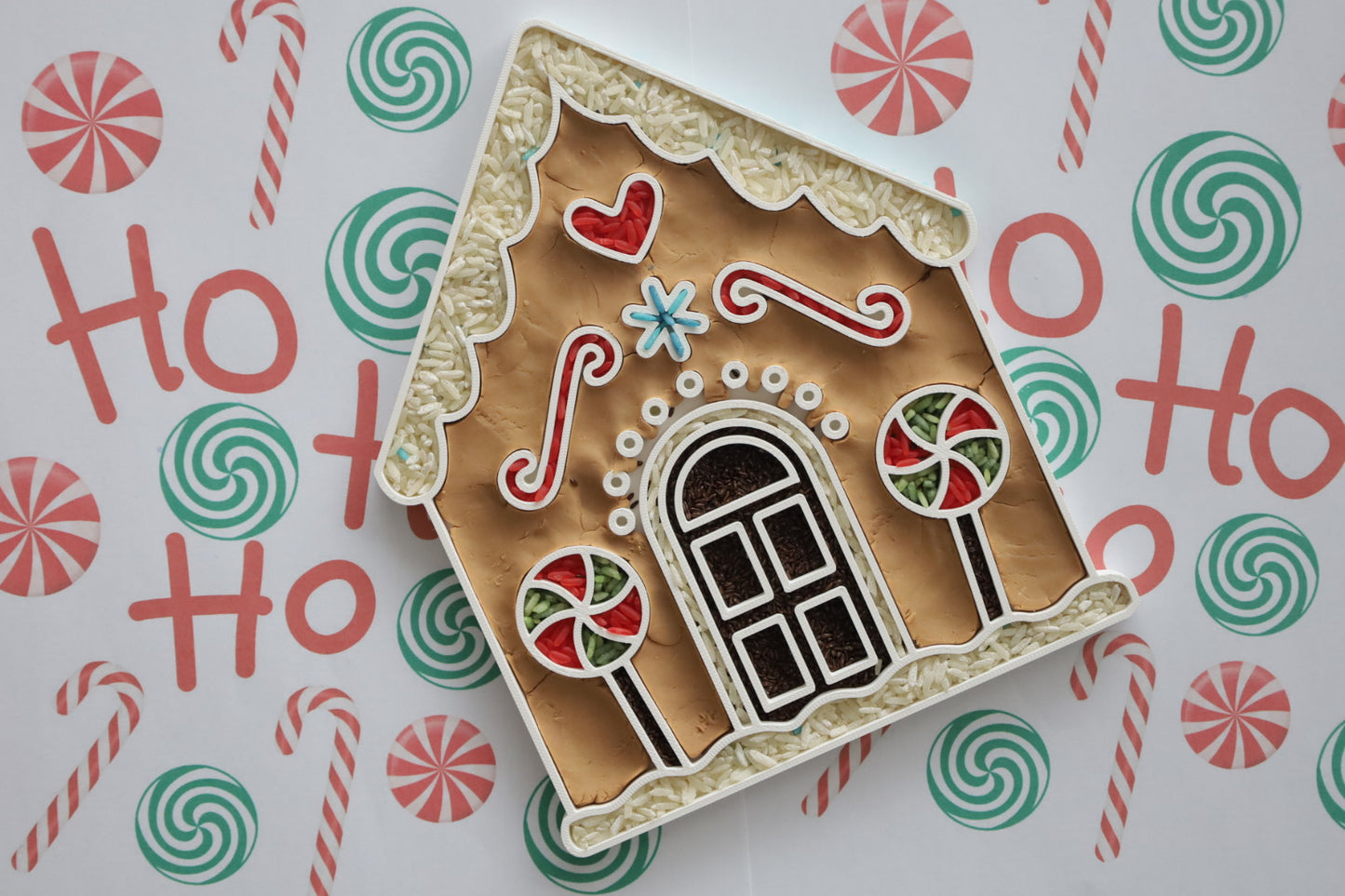 Gingerbread House Bio Sensory Tray