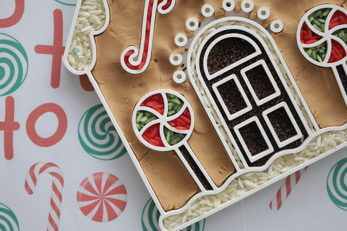 Gingerbread House Bio Sensory Tray