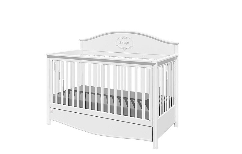 babybed wit hout 70x140 met lade