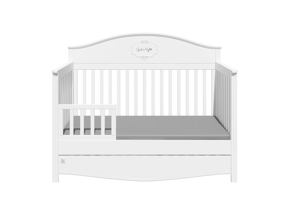 verstelbaar babybed met veiligheidsrail