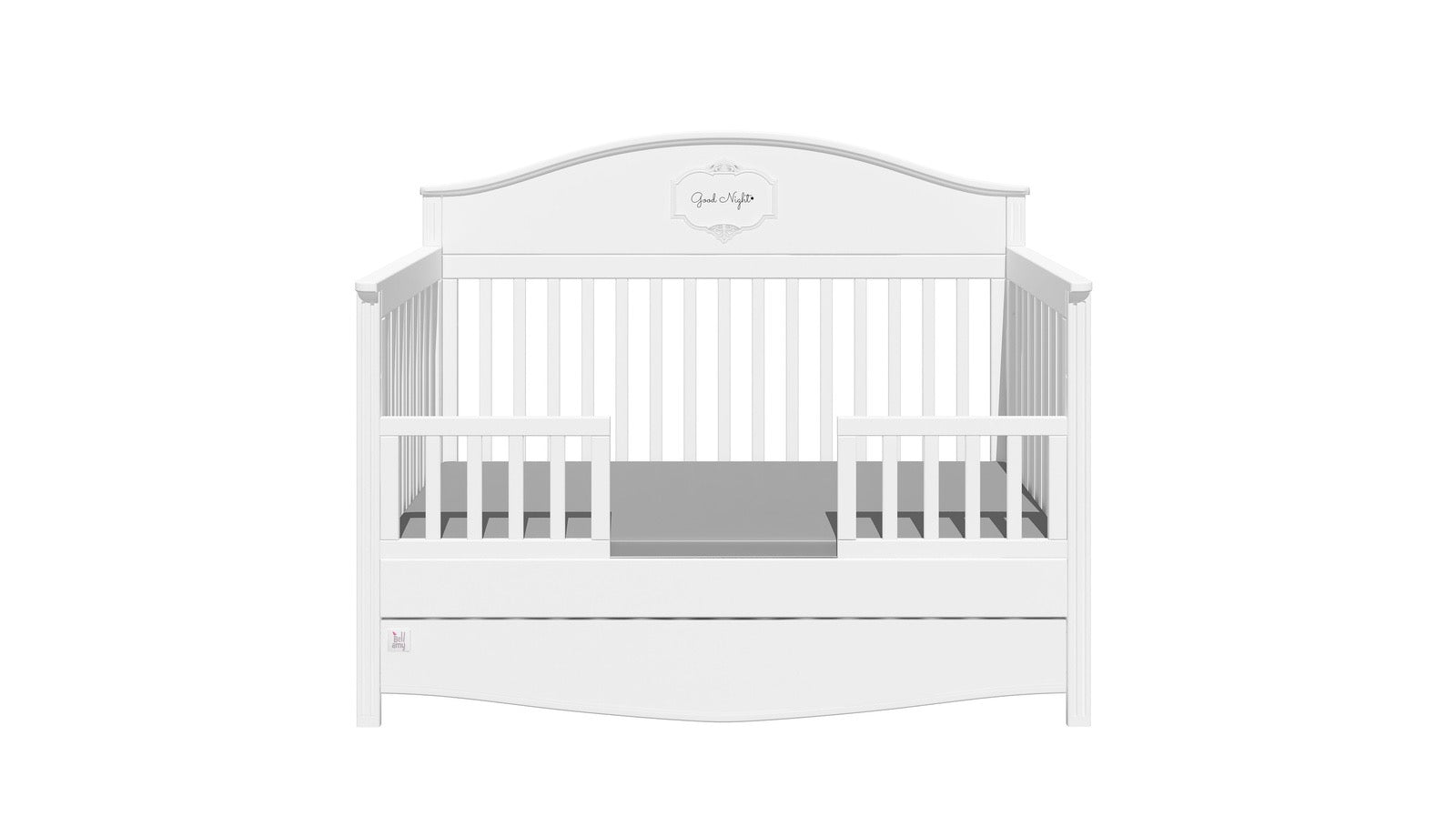 verstelbaar babybed met veiligheidsrail