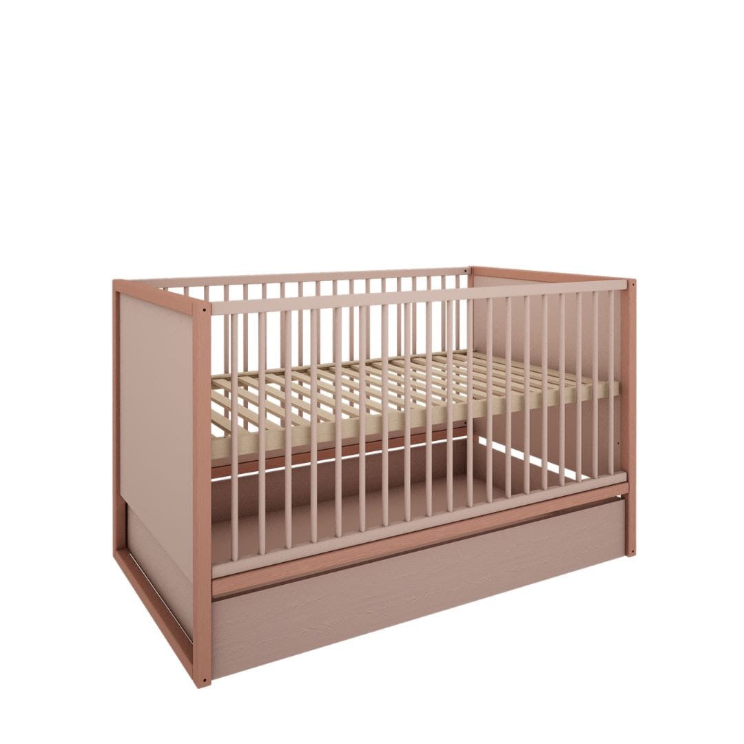 Babybed TWEENS | 70x140 cm – Koraal / Roze