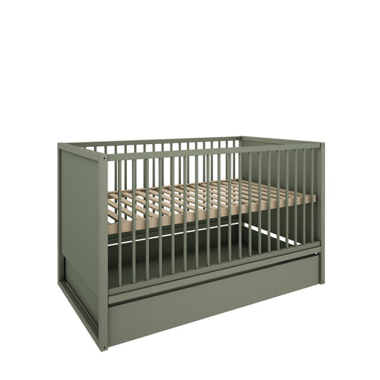 babybed Tweens 70x140 cm met verstelbare matrasbodem en opberglade – Wood Luck Design