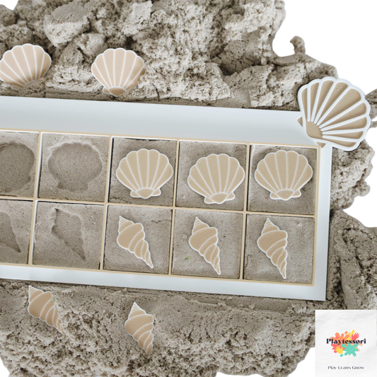 Sensorische Montessori 10 Frame – Schelp & Zee Set
